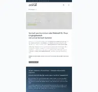Kleine Seitenvorschau von portal-systeme.de