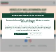 Kleine Seitenvorschau von clausthaler.de