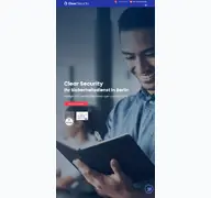 Kleine Seitenvorschau von clearsecurity.de