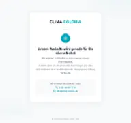 Kleine Seitenvorschau von clima-colonia.de