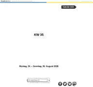 Kleine Seitenvorschau von kalenderwoche.de