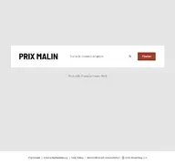 Kleine Seitenvorschau von prixmalin.fr