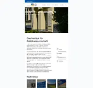 Kleine Seitenvorschau von politikwissenschaft.uni-bonn.de