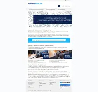 Kleine Seitenvorschau von hammertools.de