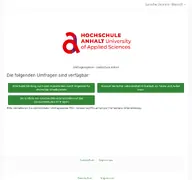 Kleine Seitenvorschau von umfrage.hs-anhalt.de