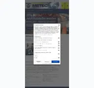Kleine Seitenvorschau von metec.de