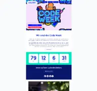 Kleine Seitenvorschau von codeweek.de