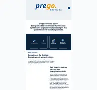 Kleine Seitenvorschau von prego-services.de