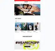 Kleine Seitenvorschau von cropp.com