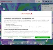 Kleine Seitenvorschau von windfinder.com