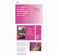 Kleine Seitenvorschau von pinkribbon-deutschland.de