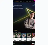 Kleine Seitenvorschau von comedyclubfrankfurt.de