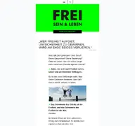 Kleine Seitenvorschau von frei-sein-und-leben.de