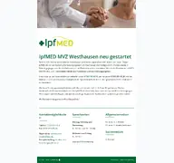 Kleine Seitenvorschau von ipfmed.de