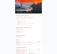 Kleine Seitenvorschau von stellenangebote.hs-coburg.de