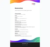 Kleine Seitenvorschau von vrm-datenschutz.de