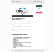 Kleine Seitenvorschau von concret.de