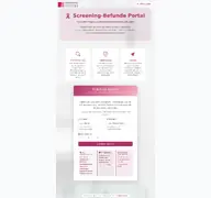 Kleine Seitenvorschau von screening-befunde.de
