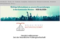 Kleine Seitenvorschau von neunkircher-kulturgesellschaft.de