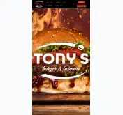 Kleine Seitenvorschau von tonys-burger.de