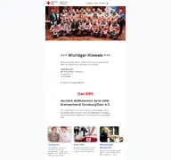 Kleine Seitenvorschau von kv-homburg.drk.de