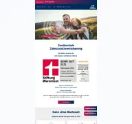 Kleine Seitenvorschau von continentale-zahn.de