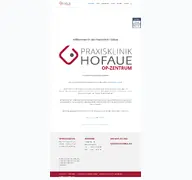Kleine Seitenvorschau von praxisklinik-hofaue.de