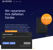 Kleine Seitenvorschau von converge-repair.de