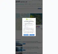 Kleine Seitenvorschau von profi-wetter.de