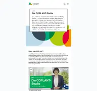 Kleine Seitenvorschau von coplant-studie.de