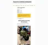 Kleine Seitenvorschau von piaggio-center-schrader.de