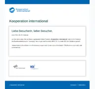 Kleine Seitenvorschau von kooperation-international.de