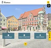 Kleine Seitenvorschau von mindelheim.de