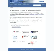 Kleine Seitenvorschau von nationallizenzen.de