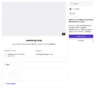 Kleine Seitenvorschau von wandering.shop