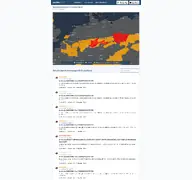 Kleine Seitenvorschau von unwetterzentrale.de