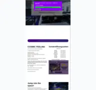 Kleine Seitenvorschau von cosmic-arena.de