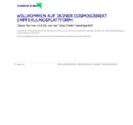 Kleine Seitenvorschau von cosmosdirekt.tellja.de