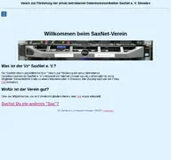 Kleine Seitenvorschau von sax.de