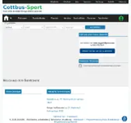 Kleine Seitenvorschau von cottbus-sport.de