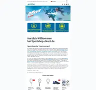 Kleine Seitenvorschau von sportshop-direct.de