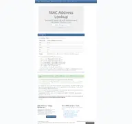 Kleine Seitenvorschau von macvendorlookup.com