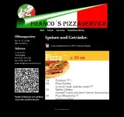 Kleine Seitenvorschau von francos-pizzaservice.de