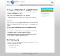 Kleine Seitenvorschau von wantech.de