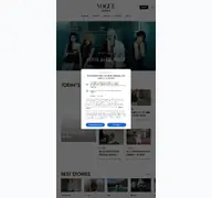 Kleine Seitenvorschau von vogue.co.kr