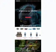 Kleine Seitenvorschau von createx.de