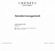 Kleine Seitenvorschau von credits-entertainment.de