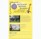 Kleine Seitenvorschau von mittelalterfest-sandizell.de