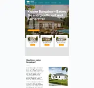 Kleine Seitenvorschau von kleiner-bungalow.de