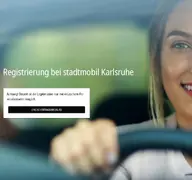 Kleine Seitenvorschau von reg-stadtmobil-karlsruhe.cantamen.de